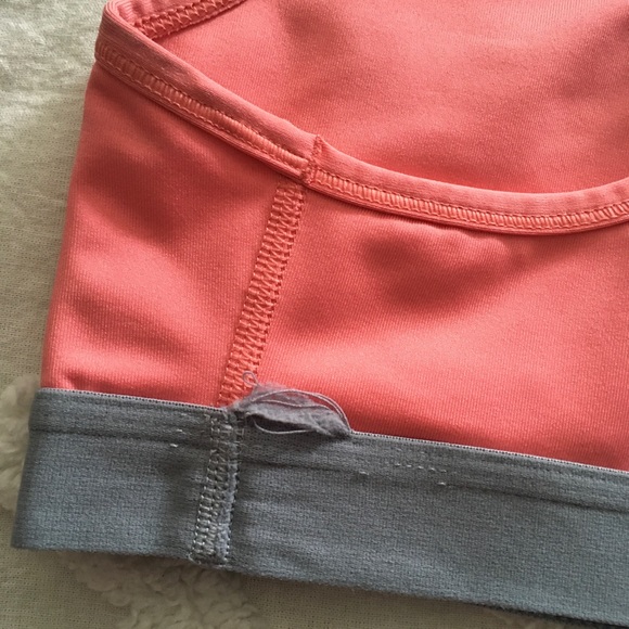 Peach/grey small Nike sports bra - Picture 7 of 7